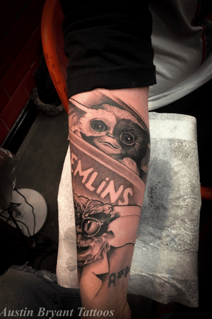 Start if a gremlins piece #tattooartist #realism #gremlins #tattoosofinstagram 