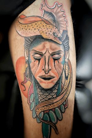 #tattoo #tattooart #tattooartist #color #neotraditional #ink 