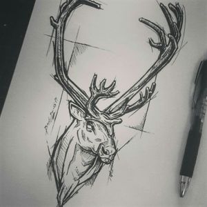 #reem all right #kinglizard__________________o_O________________#drawing #scribbles #art #deviant #french #flashtattoo #animal #wildlife #northamerica #reindeer #sketchstyle #DarkArt #blacktattooart #