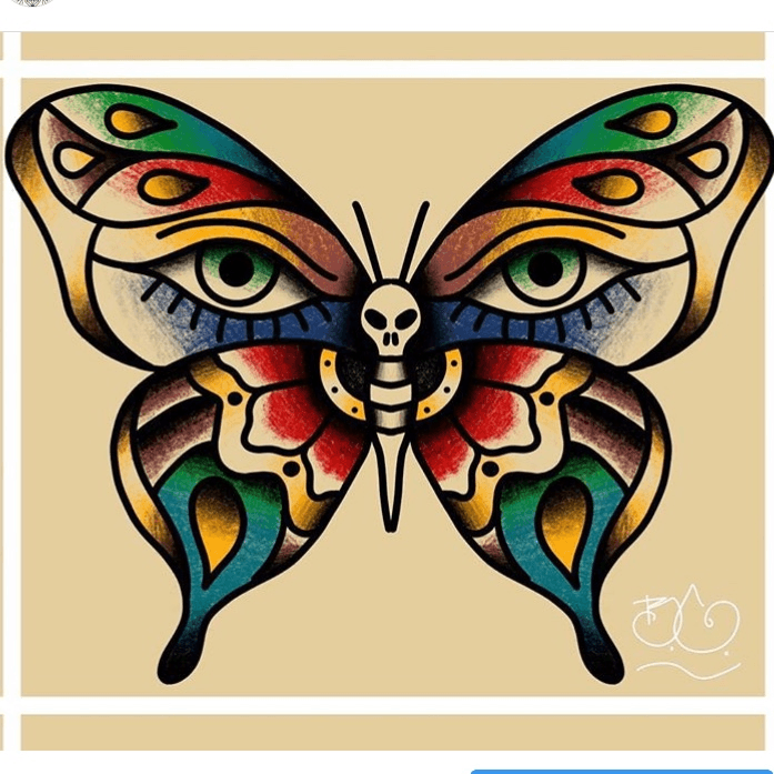 Traditional Butterfly Tattoos for Procreate  Tattoo Space