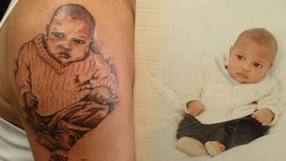 Baby Yankee Tats, Baby Yoda Tattoo