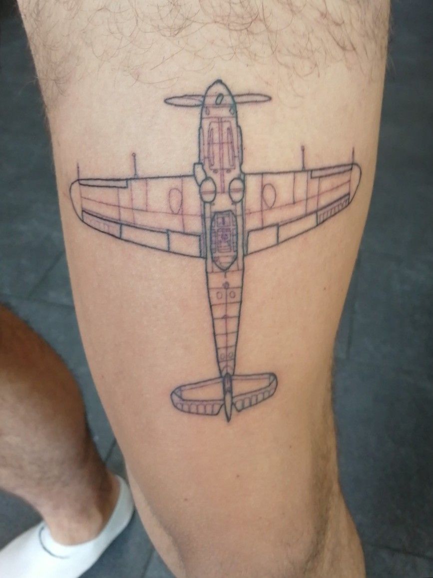 ww2 fighter jet tattoo