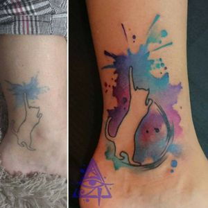 Repairing#alexkonti #tattoosketch #watercolor #watercolortattoo #gdansk #gdynia #gdańsk #sopot #trojmiasto #tatuaz #repairtattoo 