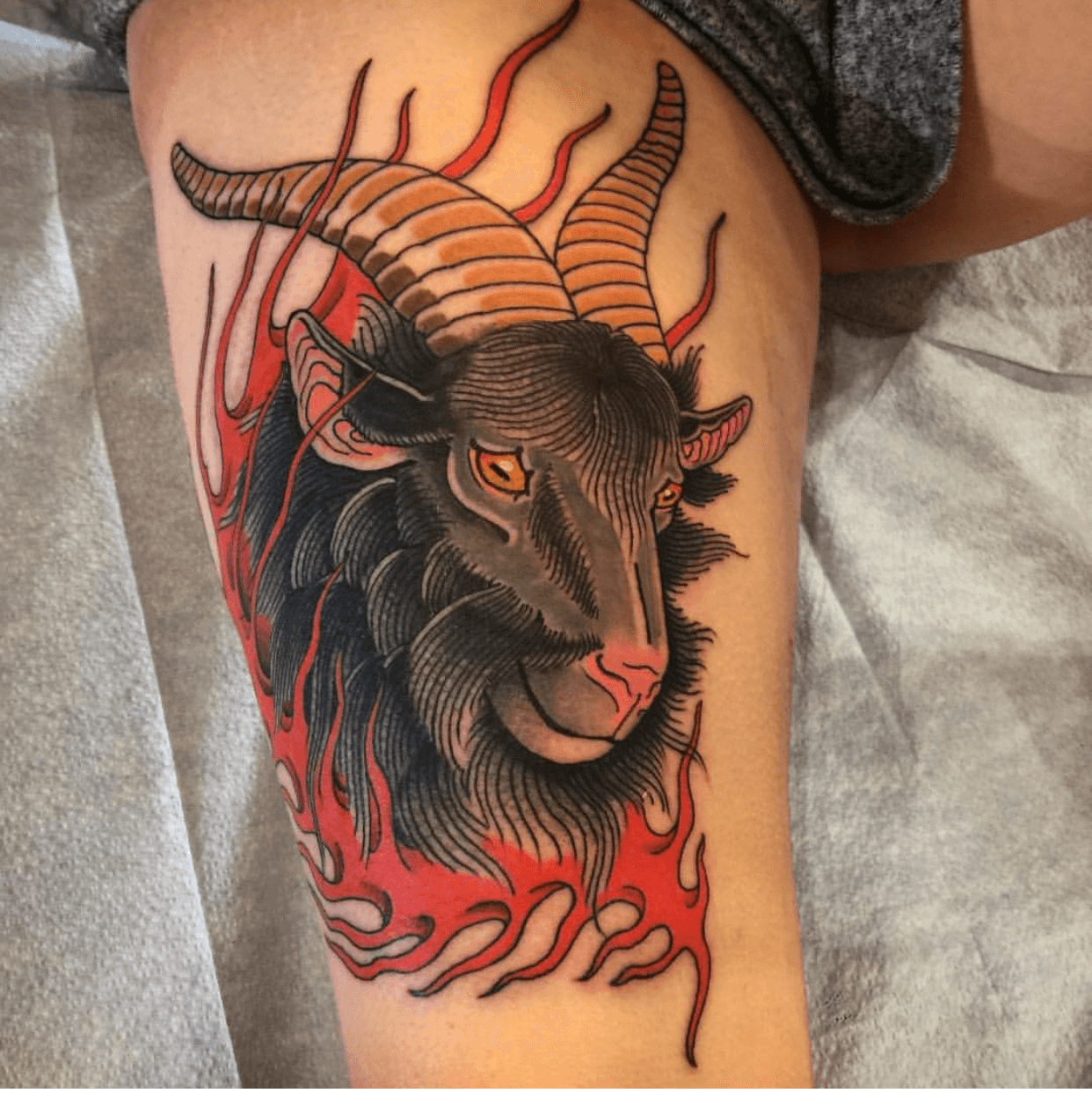 100 Goat Tattoo Designs For Men  Ink Ideas With Horns  Tattoo designs  men Animal tattoos for men Skull tattoos