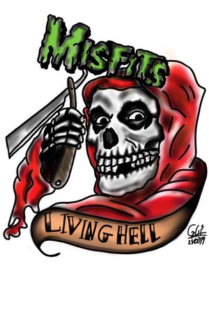 Misfits #horror #misfits #punkrock #oldschool #skull #calavera #navalhete