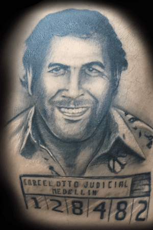 Pablo Escobar portrait on my buddy Los