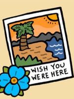 Neck Deep lyric "Wish You Were Here" flashsheet from IG account @kiwipunx