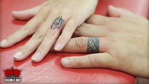 #freehand #maori #kirituhi and #samoan #weddingband #rings