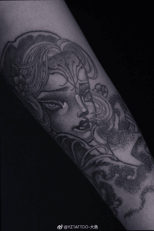 #tattooartist #balckandgrey #blackworktattoo #balckworktattoo #Tattoodo #fairy 