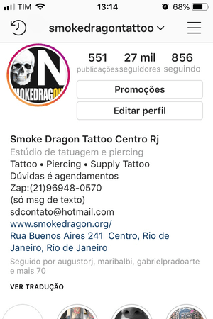 Tattoo by smoke dragon tattoo e piercing
