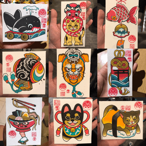 I will be working in Florida , starting May. These flashes are available for tattoo, please contact me  mikekuan0520@gmail.com   Instagram: horiinutattoo #japanese #japanesetattoo 