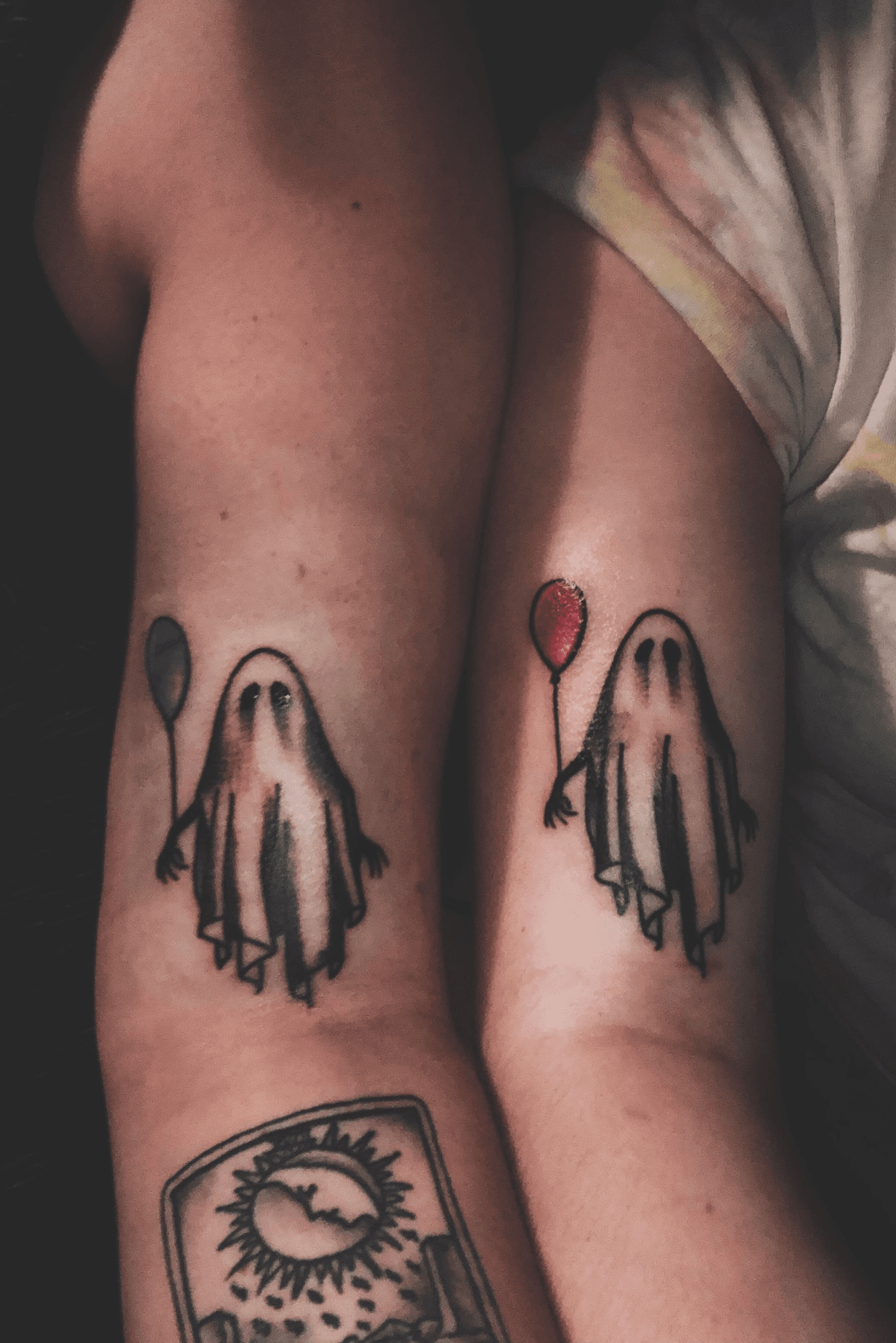 matching spooky tats with my bestfriend by Angie at Evermore Tattoos in  Edwardsville IL  Tattoos for lovers Tattoos Bff tattoos