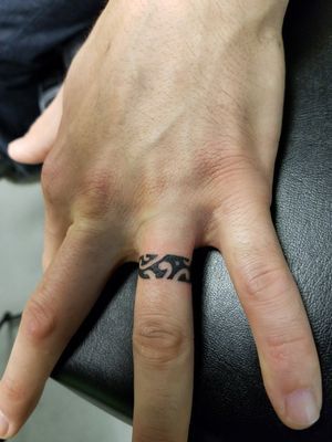 We do the wedding ring tattoos too.