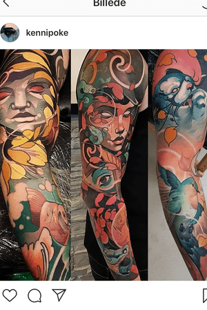 Colour sleeves by kennipoke. So cool. Would sure like some more colour work from him in the future.
