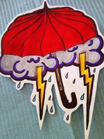 Goth umbrella #flashaddicted #neotraditional #available #gothumbrella #piovesempresulbagnato 