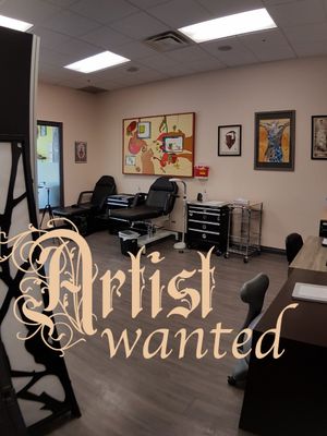 Wonderland is growing and we are looking for an experienced tattoo artist to join our team!!! Must have a strong portfolio and at least 5 years experience. Serious professionals only please Dm or apply in person #artistwanted #tattooartistwanted #wonderlandkitchener www.wonderlandstudioskw.com