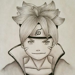 Boruto Uzumaki from Boruto: Naruto next generation drawing by Dounia Rhaiti
