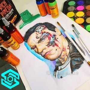[TATTOO DESIGN] "The Terminator" Técnica Acuarela Diseño disponible FB/INSTA: @jaime.sxe #SkylineStudio #TattooDesign #CreateYourself