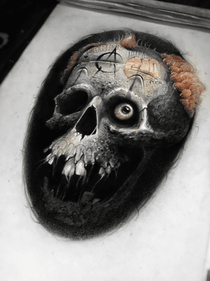 Skull🖤 my new project. #sketch #tattoo #tattooart #horror #style #tattooartist #black #skull 