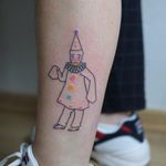 Tattoo by Yaroslav Putyata #YaroslavPutyata #Awesometattoos #besttattoos #tattoodoapp #appartists #trendingtattoos #toptattoos #tattoodoappartists #illustrative #color #watercolor #clown #sadclown