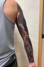Behind arm tattoo sleeve