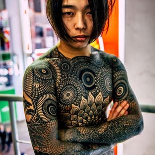 Yuji Yamada - Tatuaje de Nissan - Fotografiado por Danny Woodstock #DannyWoodstock #WoodstockModels #tattoomodel #tattoophotography #tattooart #fineart