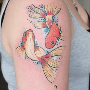 Fishlove 💗✨. . . #tattoo #ink #tattoolove #fish #color 