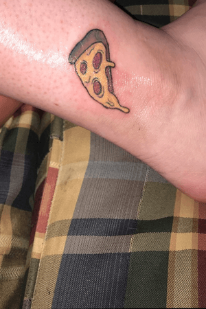 Pizza ankel tattoo