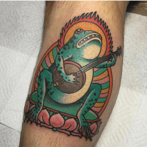 #traditional #traditionaltattoo #frogtattoo 