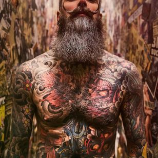 Dickie Smith fotografiado por Danny Woodstock #DannyWoodstock #WoodstockModels #tattoomodel #tattoophotography #tattooart #fineart