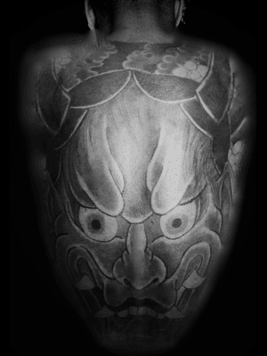 #irezumi #tattoo #londontattoo #tattooartistlondon #calypsosaga #japanesetattoo #backtattoo #japanesemask 
