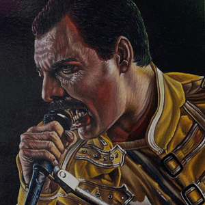 Heres a closer look at my freddie mercury commission. I love tackling these projects so if youve got an idea send it my way! Commissions always welcome!