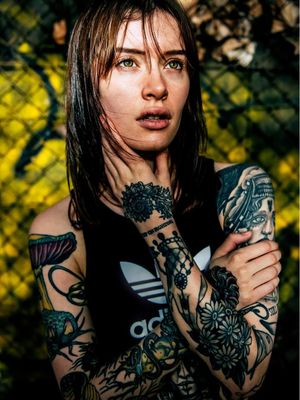 Charlotte aka charchqui photographed by Danny Woodstock #DannyWoodstock #WoodstockModels #tattoomodel #tattoophotography #tattooart #fineart