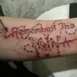 Remember the pain. Needs to be covered up badly