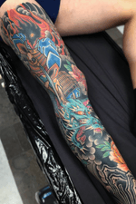 Finished and healed #warsaw #polsnd #tattoo #japanesetattoo #dragontattoo 