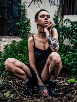 Angie Cullen photographed by Danny Woodstock #DannyWoodstock #WoodstockModels #tattoomodel #tattoophotography #tattooart #fineart