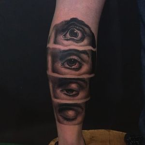 Tattoo by Jamie Luna #JamieLuna #blackandgreyrealism #blackandgrey #realism #realistic #hyperrealism #eye #trippy #surreal #surrealism