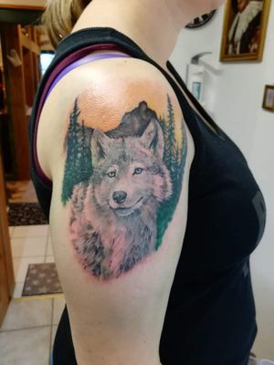 #tattooart #tattooartist #wolftattoo #wolf #naturetattoo #realistictattoo #realism tattoodesign #tattooidea