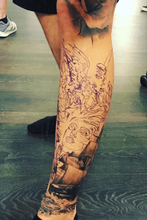 Leg stencil🔥 really liked this moment. When you just know its gonna be an awesome piece.