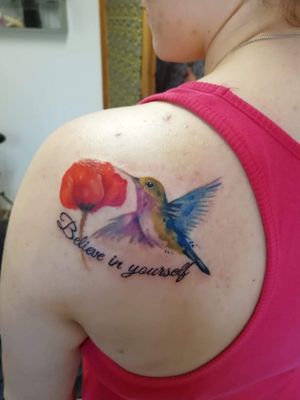 #tattooart #tattooartist #watercolortattoos #watercolortattoo #flowertattoo #naturetattoo #birdtattoo #hummingbirdtattoo 