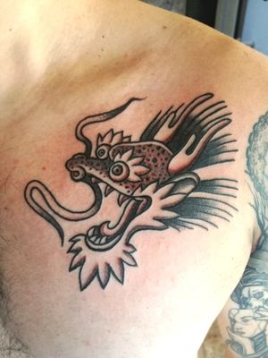 #oriental #traditional #dragon #tattoo #blackwork #tatuaje #argentinatattoo #lujan #estudio420 Hecho por ig : @alquimiatattoo_renzillo 