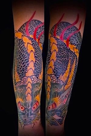 #dragonsleeve work  in progress. #tattoo #dragon #londontattooartist #femaletattooartist #tattoolife #irezumitattoo #irezumi #japanesetattoo #calypsosaga 