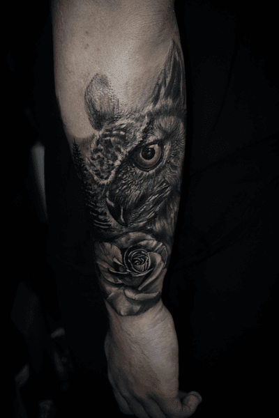 #owltattoo #owl #tattoo #tattoodo #lyndhurst #nj 