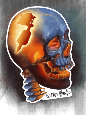 Here is my first painting design on @procreate.iPad. ....#art #artist #artwork #arte #procreate#painting #illustration #instaart #instaartist #creative #drawing #dibujo #drawings #draw #sketch #artsy #beautiful #artoftheday #digitalpainting #digitalart #digitalartist  #skull #tattoomachine #ghozktattoo #design