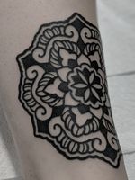 #mandala tattooed in #blackwork at #tattooteaparty #convention 
