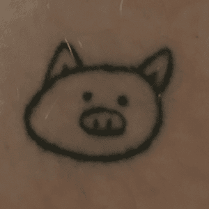 Pig. Done by Fabiënne Demmer-Altena at Tattoo Peter, Amsterdam, Netherlands at June 23, 2016.