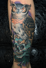 cover up#tattoo#owl #newtraditional 