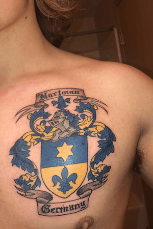 Hartman Family crest. My dad, brother, and I all got it.
