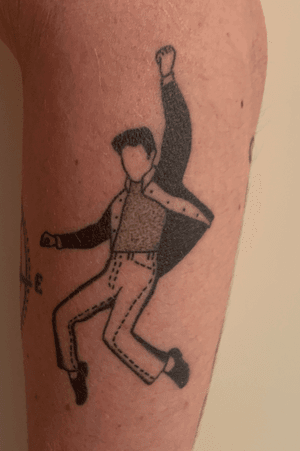 Elvis Presley. Done by Sophie Jane at Tattoo Studio Friendship, Amsterdam, Netherlands at January 26, 2019.