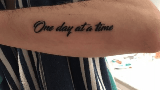 Buy One Day at A Time Temporary Tattoo set of 3 Online in India  Etsy
